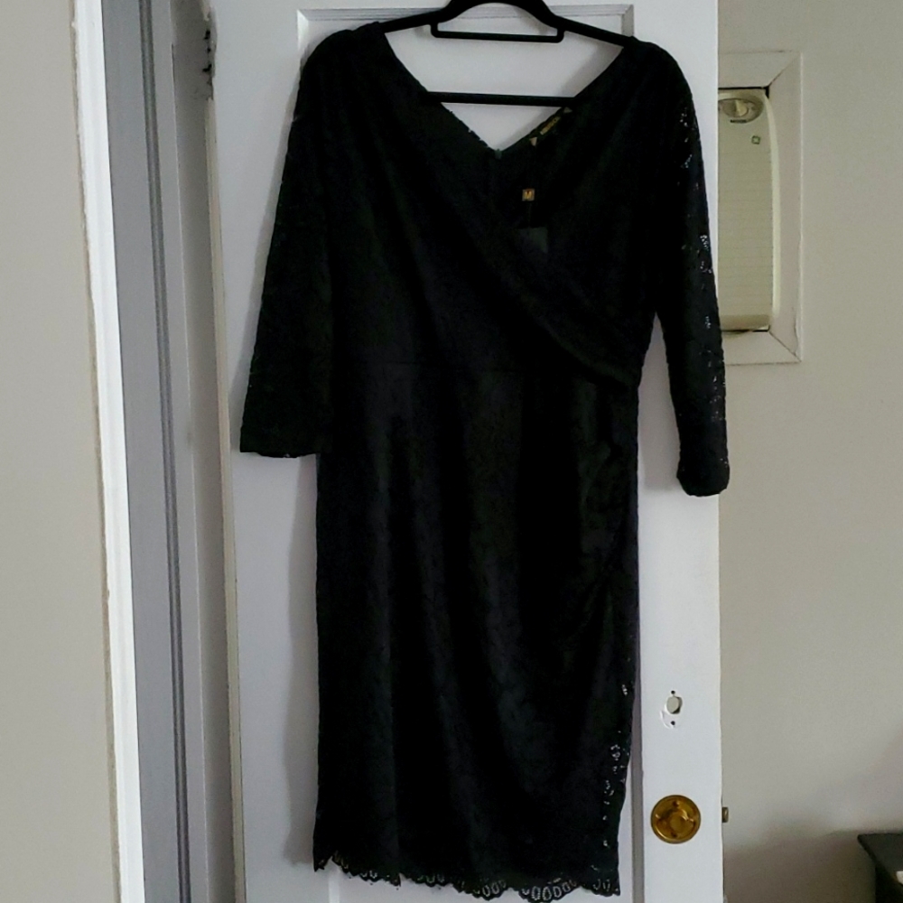 Black lace dress